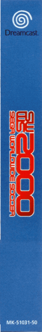 Sega Worldwide Soccer 2000 — box-2D-side (EU)
