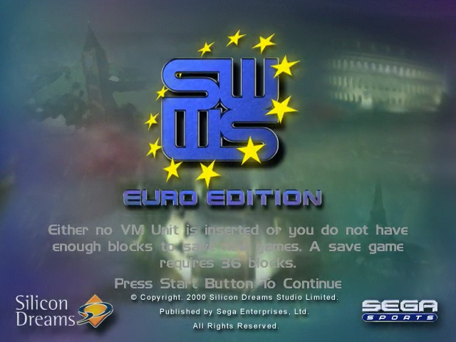 Sega Worldwide Soccer 2000 - Euro Edition — sstitle (EU)