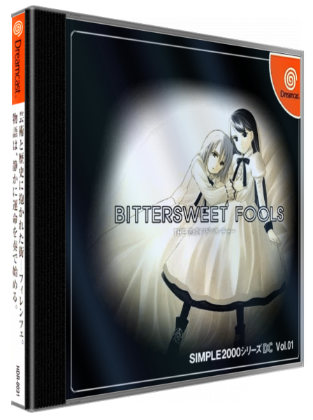 Simple 2000 Series DC Vol.01 - Bitter Sweet Fools - The Renai Adventure — box-3D (JP)