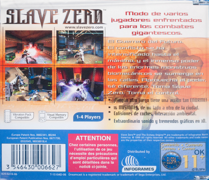 Slave Zero — box-2D-back (SP)
