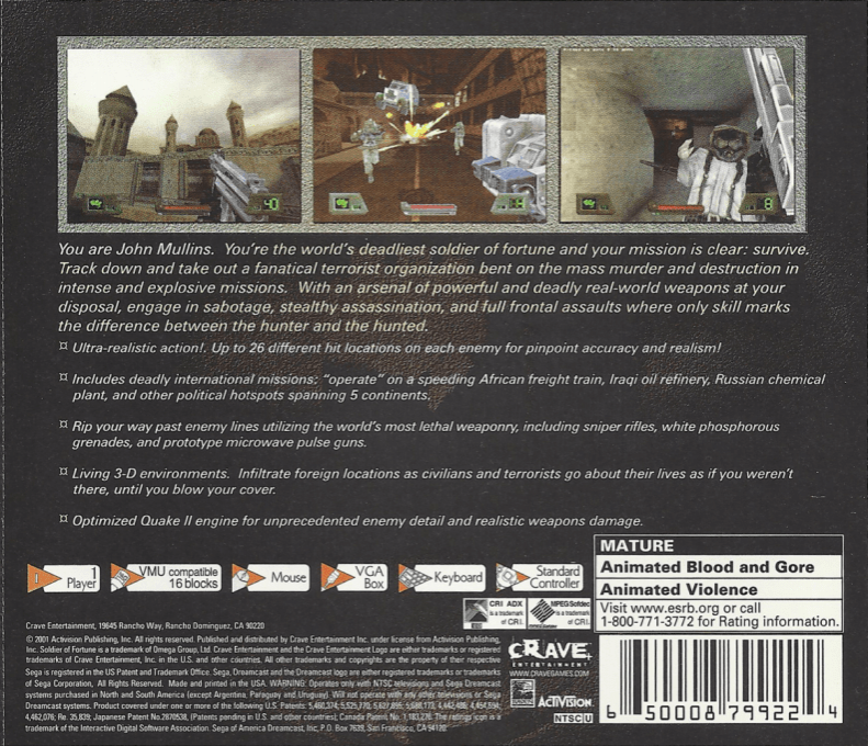 Soldier of Fortune — box-2D-back (US)