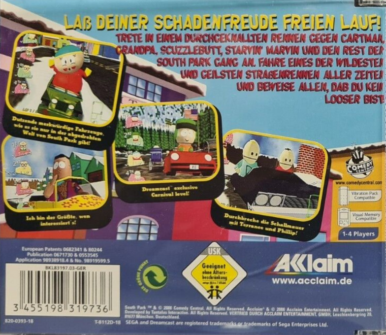 South Park Rally — box-2D-back (DE)