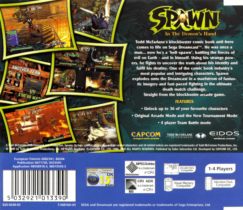 Spawn - In The Demon's Hand — box-2D-back (EU)