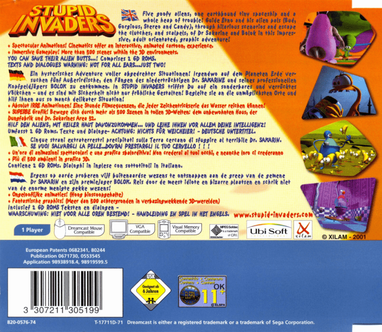 Stupid Invaders — box-2D-back (EU)