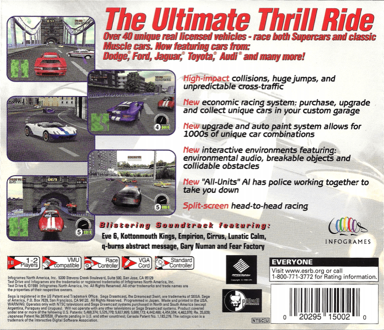 Test Drive 6 — box-2D-back (US)