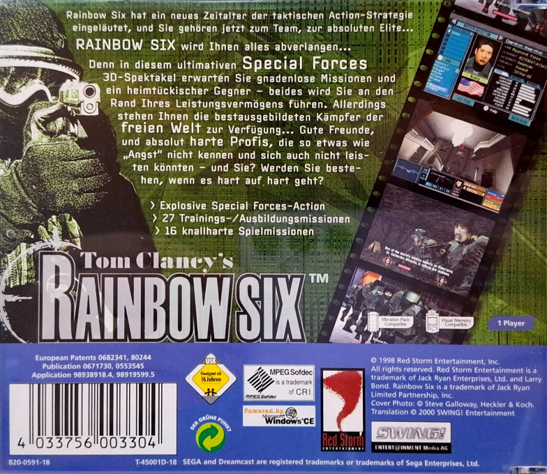 Tom Clancy's Rainbow Six — box-2D-back (DE)