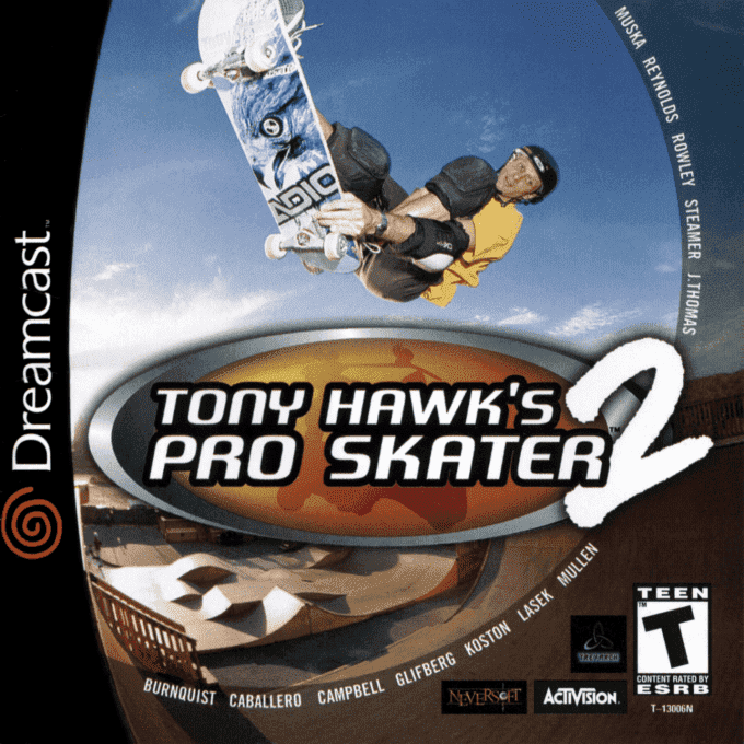 Tony Hawk's Pro Skater 2 box art