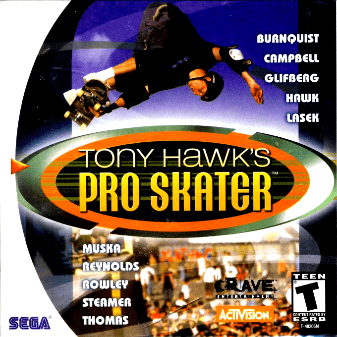 Tony Hawk's Skateboarding box art