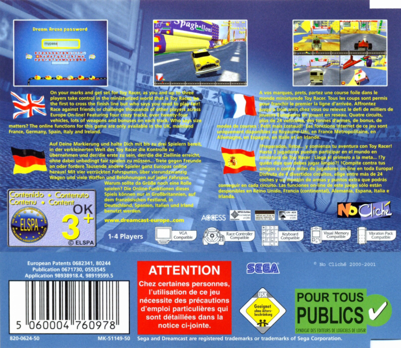 Toy Racer — box-2D-back (EU)