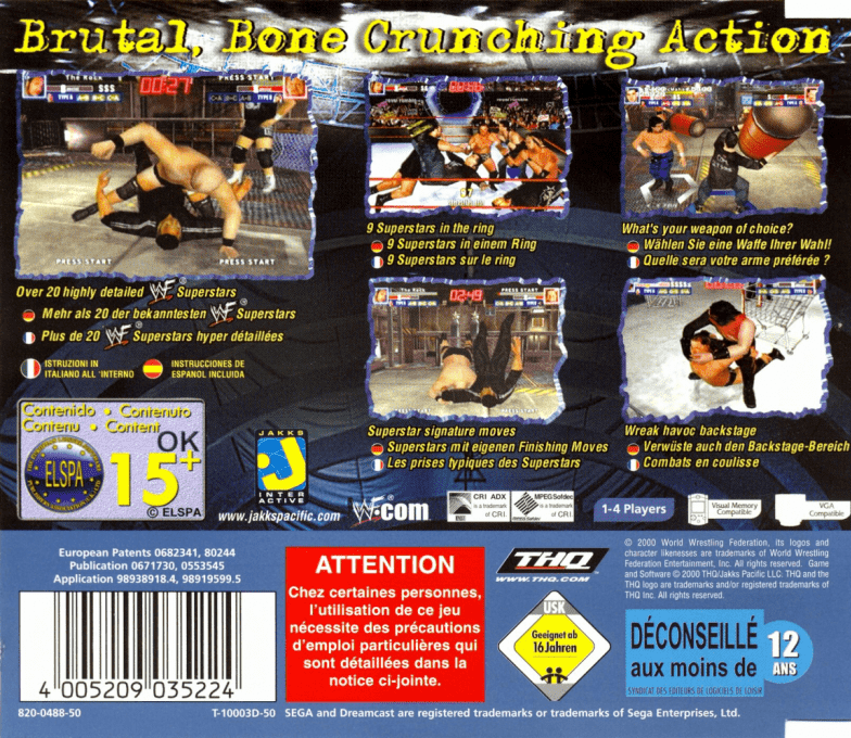 WWF Royal Rumble — box-2D-back (EU)