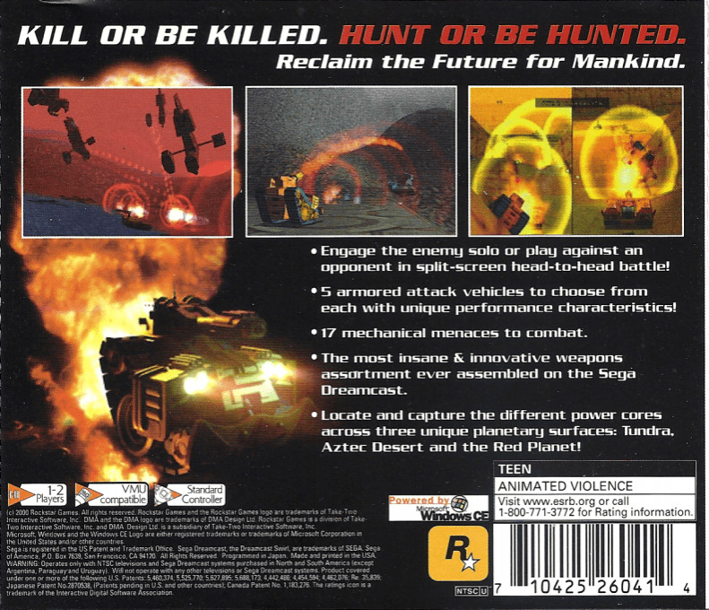 Wild Metal — box-2D-back (US)