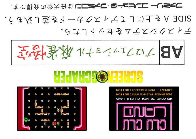 Clu Clu Land — box-2D-back (SS)