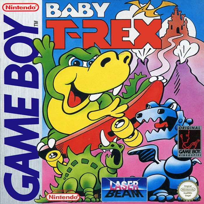 Baby T-rex box art