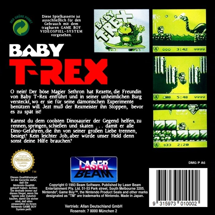 Baby T-rex — box-2D-back (EU)