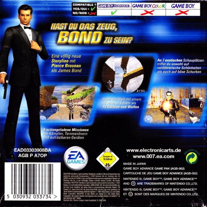 007 - Nightfire — box-2D-back (DE)