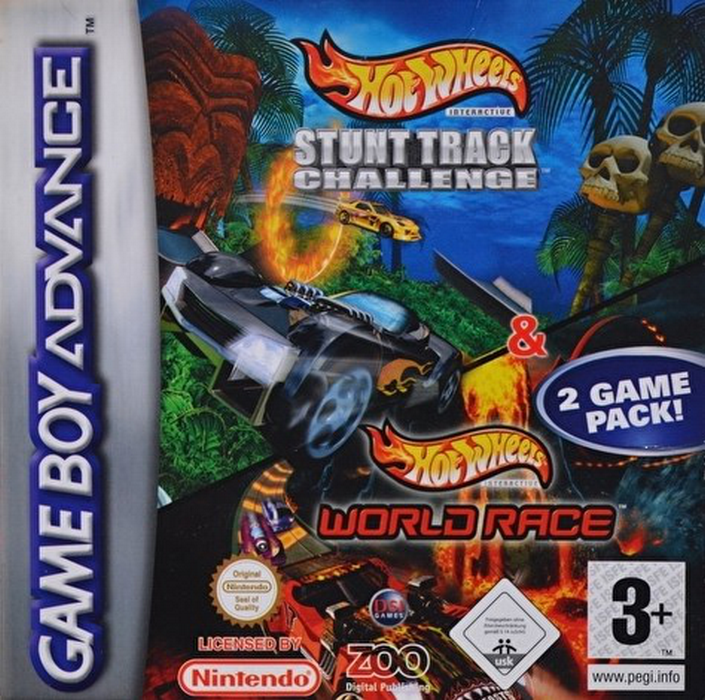 2 Game Pack! : Hot Wheels, Stunt Track Challenge + — box-2D (EU)