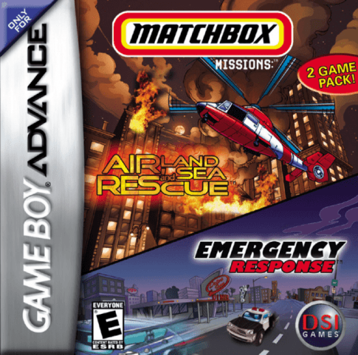 2 Game Pack! - Matchbox Missions - Emergency Response And Air, Land And Sea Rescue box art