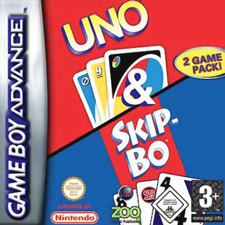 2 Game Pack! - Uno + Skip-bo — box-2D (EU)