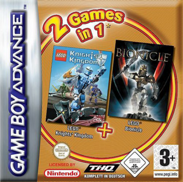 2 Games In 1 - Bionicle + Knights' Kingdom box art
