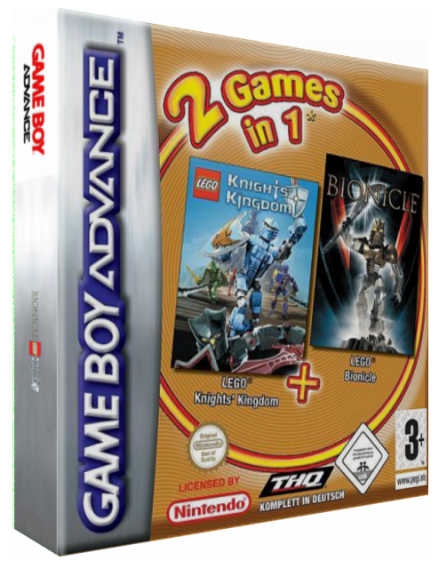 2 Games In 1 - Bionicle + Knights' Kingdom — box-3D (EU)