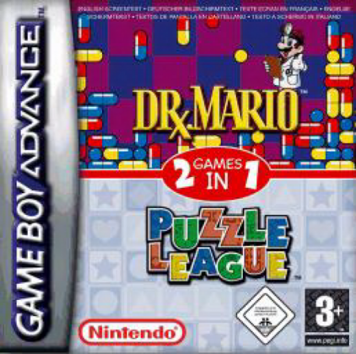 2 Games In One! - Dr. Mario + Puzzle League — box-2D (EU)