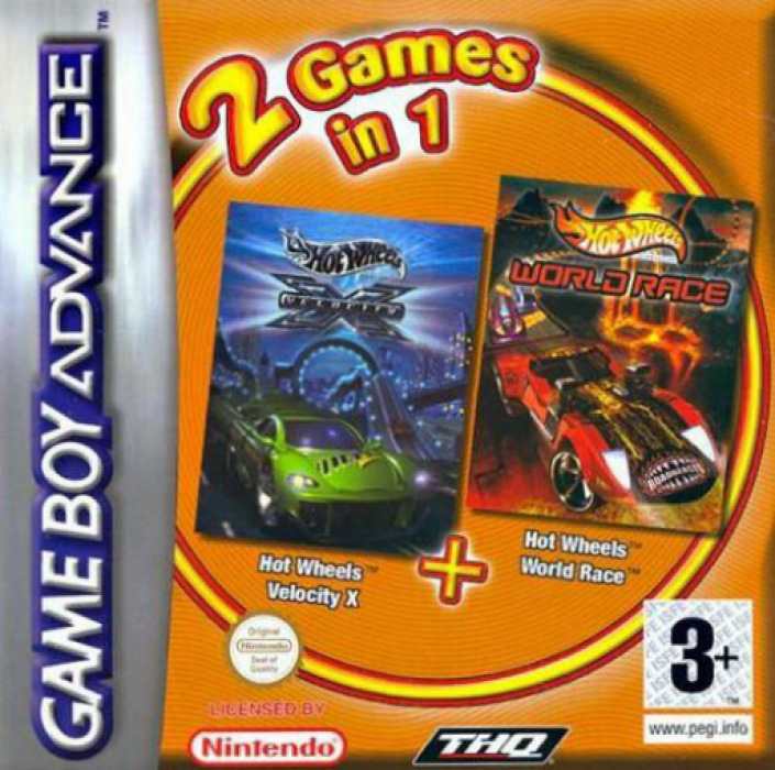 2 Games in 1 : Hot Wheels, Velocity X + Hot Wheels — box-2D (EU)