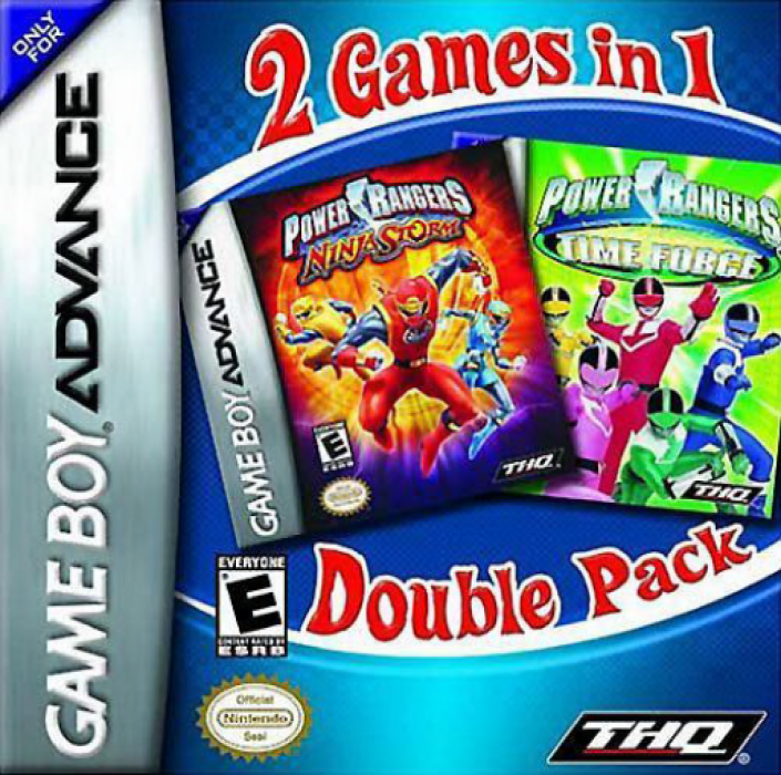 2 Games in 1 : Power Rangers, Ninja Storm + Power box art