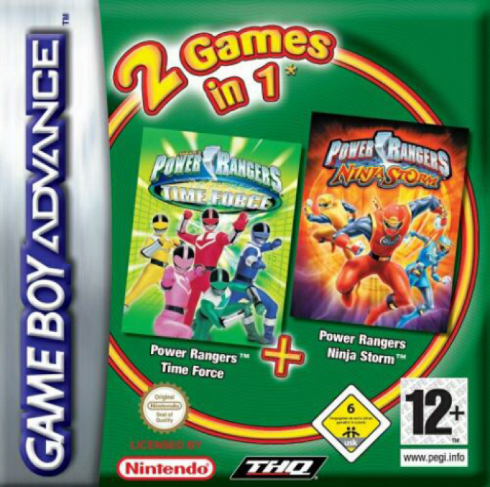 2 Games in 1 : Power Rangers, Ninja Storm + Power — box-2D (DE)