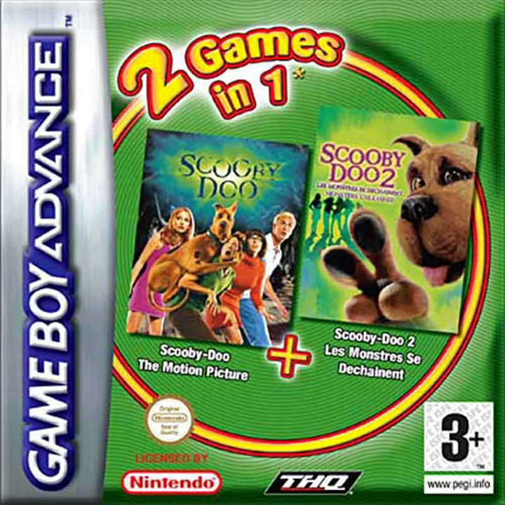 2 Games in 1 Double Pack - Scooby-Doo + Scooby-Doo 2 - Monsters Unleashed — box-2D (EU)