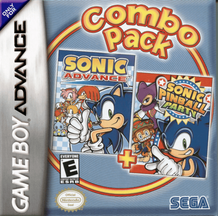 Combo Pack - Sonic Advance + Sonic Pinball Party box art