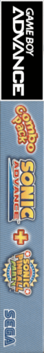 Combo Pack - Sonic Advance + Sonic Pinball Party — box-2D-side (US)