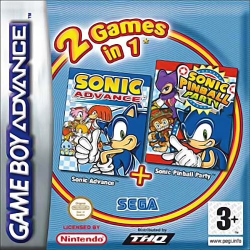 Combo Pack - Sonic Advance + Sonic Pinball Party — box-2D (EU)
