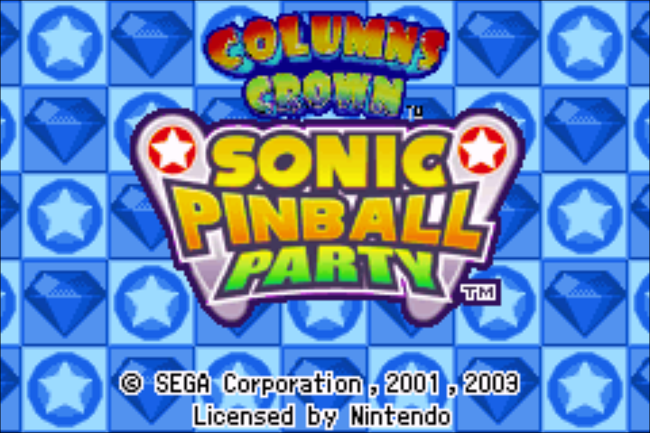 2 Games In 1 - Sonic Pinball Party + Columns Crown — sstitle (EU)