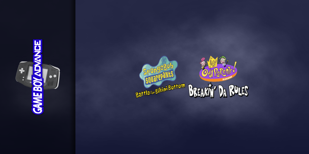 2 Games In 1 - Spongebob Squarepants - Battle For Bikini Bottom + The Fairly Oddparents! - Breakin' Da Rules — screenmarquee (WOR)