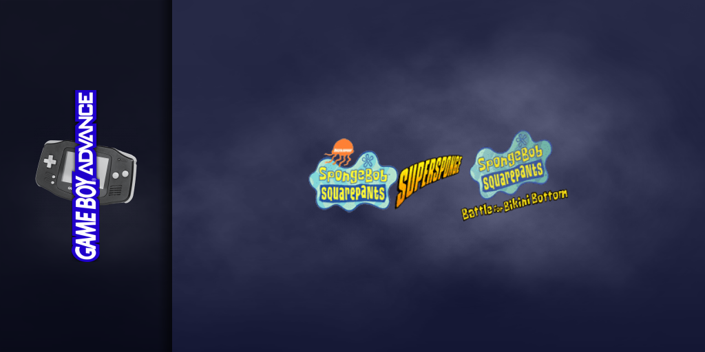 2 Games In 1 - Spongebob Squarepants - Supersponge + Spongebob Squarepants - Battle For Bikini Bottom — screenmarquee (WOR)