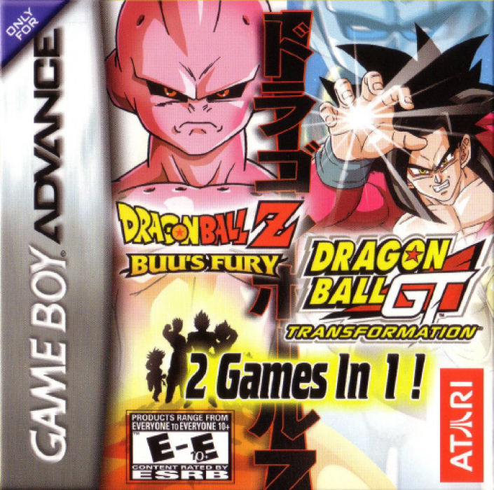 2 Games In 1! - Dragon Ball Z - Buu's Fury + Dragon Ball Gt - Transformation box art