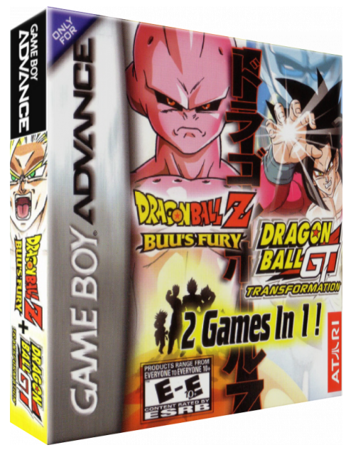 2 Games In 1! - Dragon Ball Z - Buu's Fury + Dragon Ball Gt - Transformation — box-3D (US)