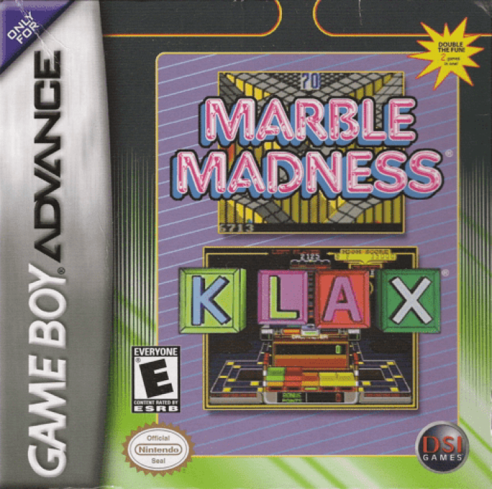 Marble Madness / Klax box art