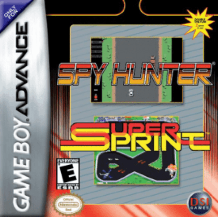 2 Games in One! : Spy Hunter + Super Sprint box art
