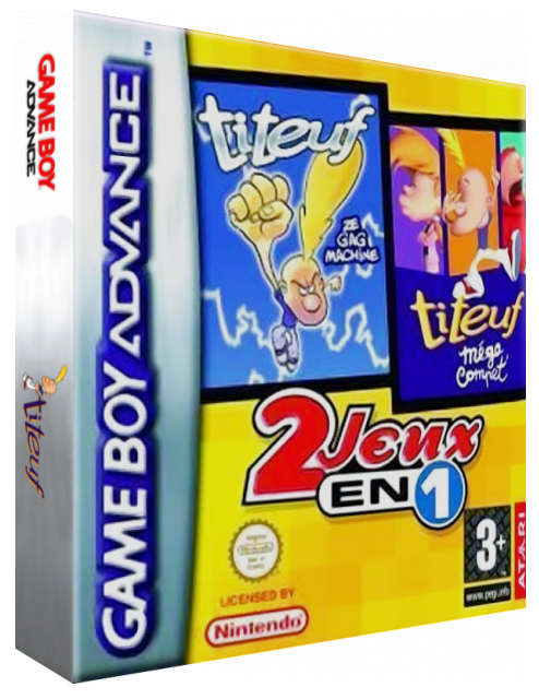 2 Jeux En 1 - Titeuf - Ze Gagmachine + Titeuf - Mega Compet — box-3D (FR)