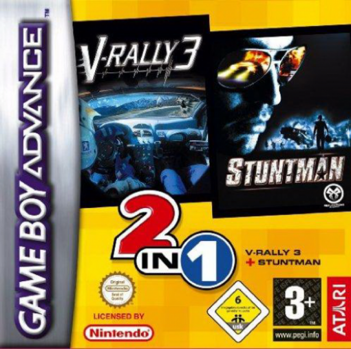 2 In 1 - V-rally 3 + Stuntman box art