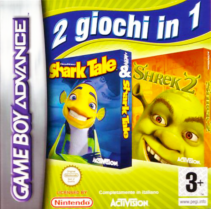 2 In 1 Game Pack - Shrek 2 + Shark Tale — box-2D (IT)