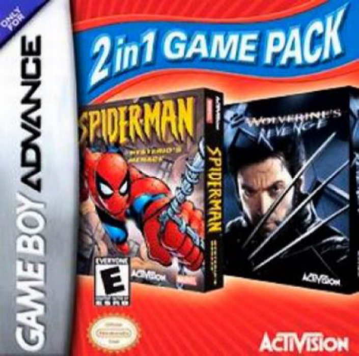 2 in 1 Game Pack : Spider-Man, Mysterio's Menace + — box-2D (EU)