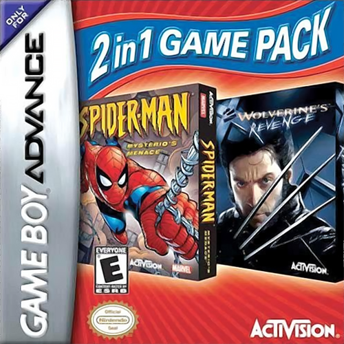 2 in 1 Game Pack : Spider-Man, Mysterio's Menace + box art