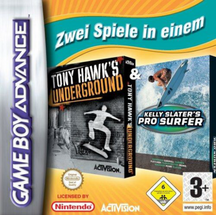 2 in 1 Game Pack : Tony Hawk's Underground + Kelly — box-2D (DE)