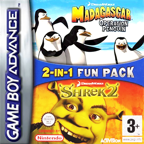 2-in-1 Fun Pack : Shrek 2 + Madagascar, Operation — box-2D (EU)