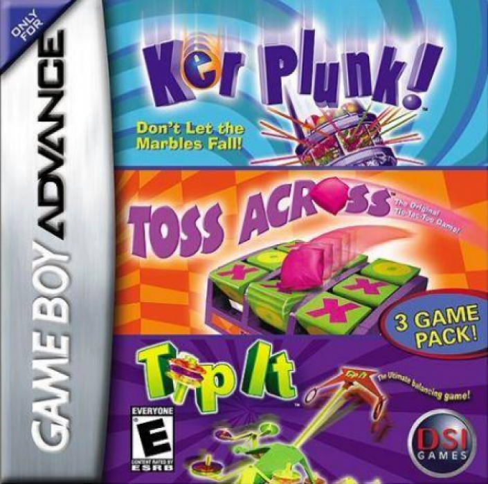 3 Game Pack! - Ker Plunk! + Toss Across + Tip It box art