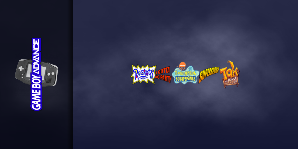 3 Games In 1 - Rugrats - I Gotta Go Party + Spongebob Squarepants - Supersponge + Tak And The Power Of Juju — screenmarquee (WOR)