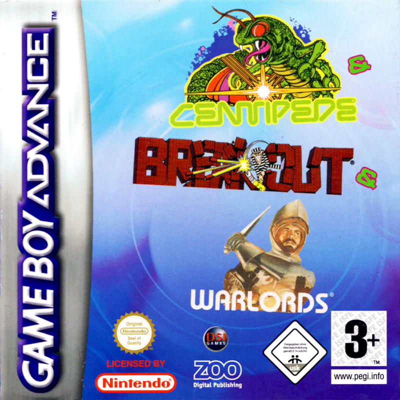 3 Games in One! : Breakout + Centipede + Warlords — box-2D (EU)