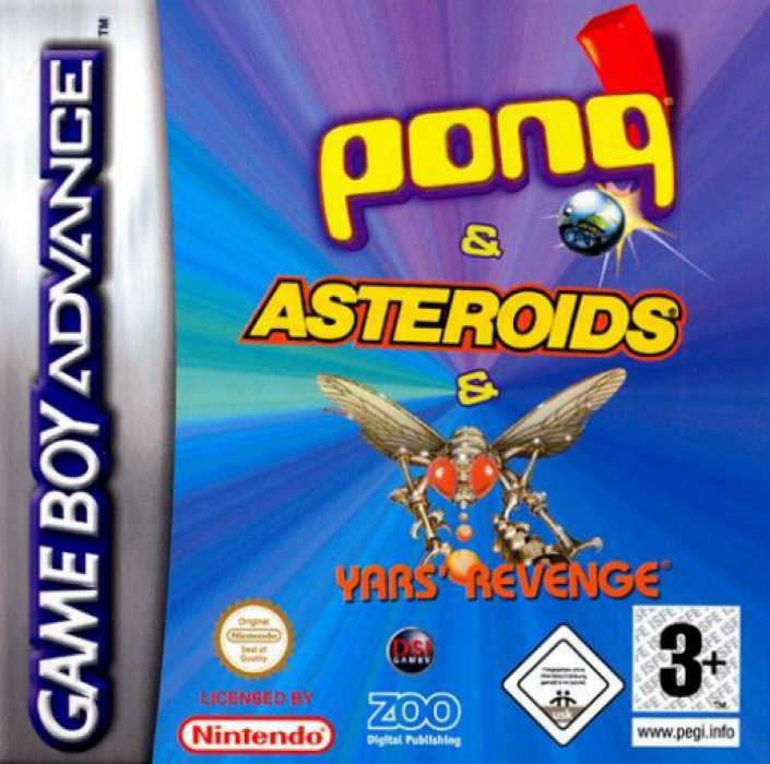 3 Games in One! : Yars' Revenge + Asteroids + Pong — box-2D (EU)